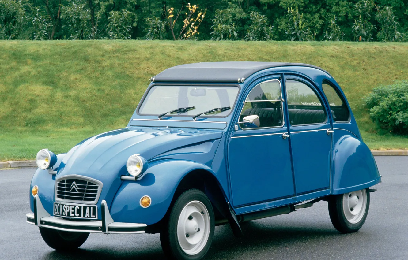 Фото обои синий, Citroën, Special, 2CV6, 1975–90