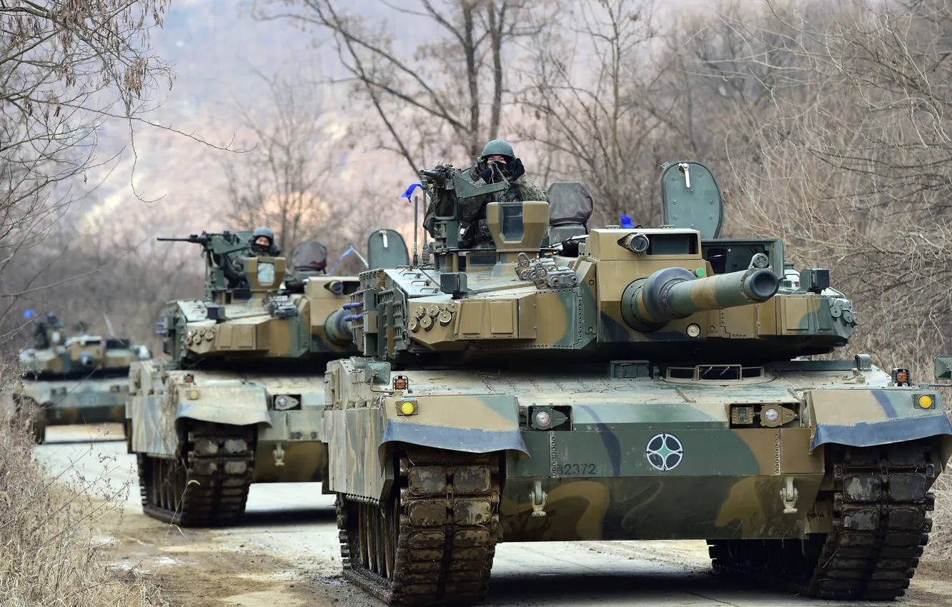 Фото обои South Korea, Южная Корея, ОБТ, K2 Black Panther, MBT