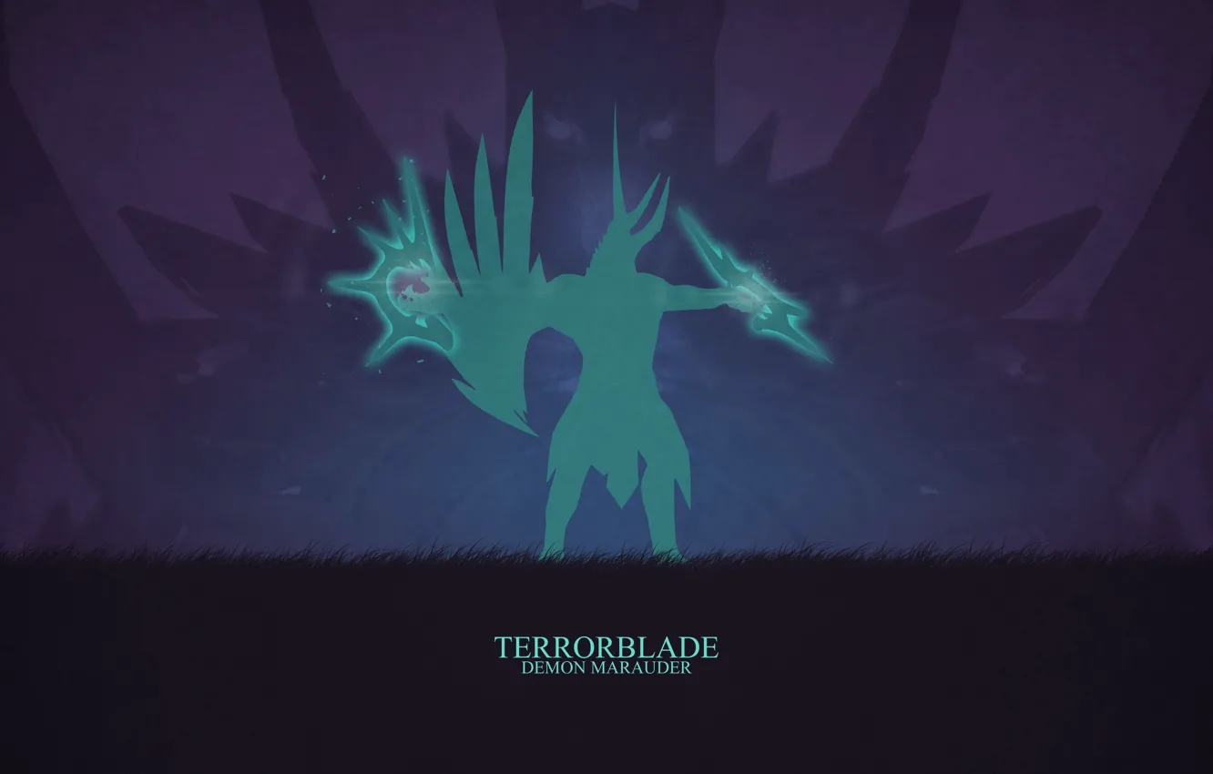 Фото обои игра, демон, герой, Valve, Dota 2, Marauder, Demon, Terrorblade