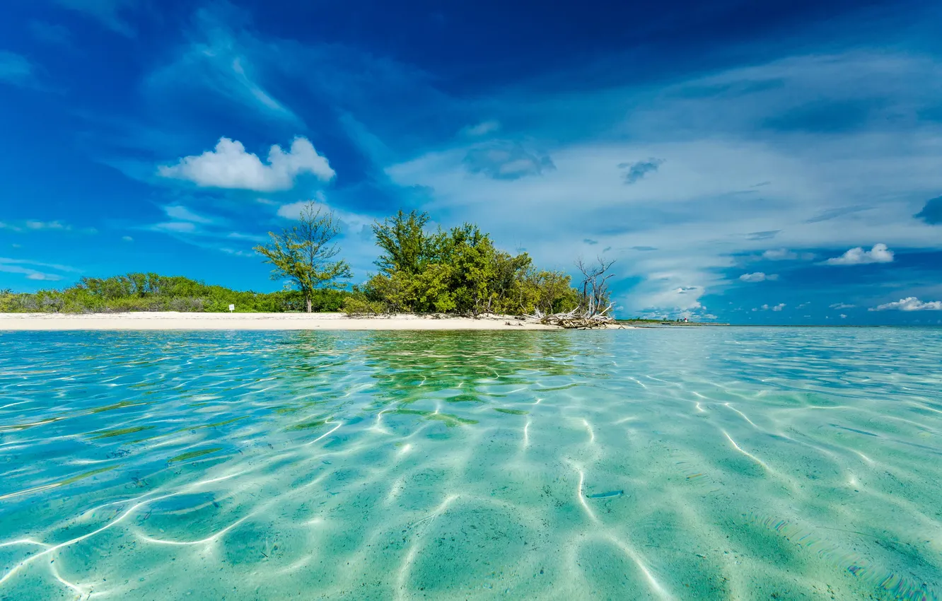 Фото обои summer, beach, sky, nature, water, island, bahamas, travel