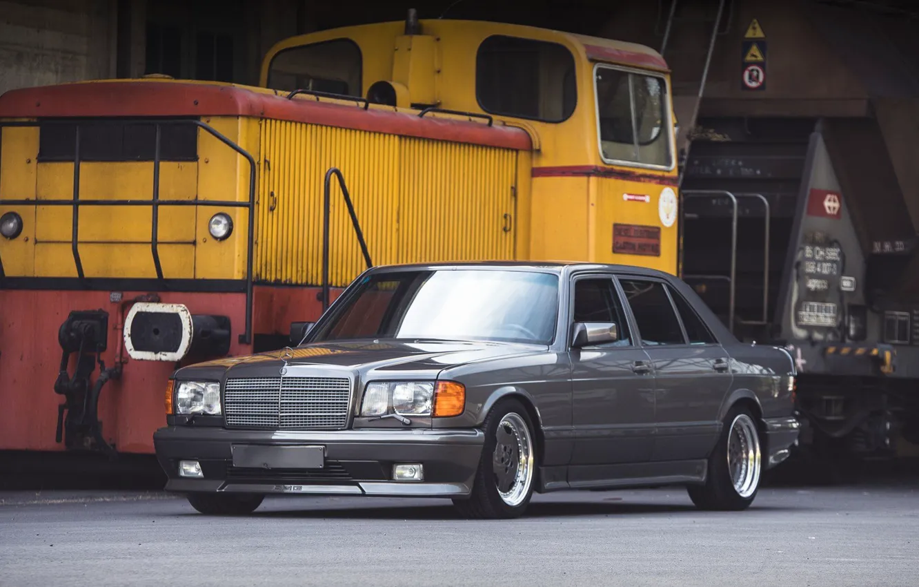 Фото обои AMG, Mercedes - Benz, 1989, W126, 560SEL, 6.0L