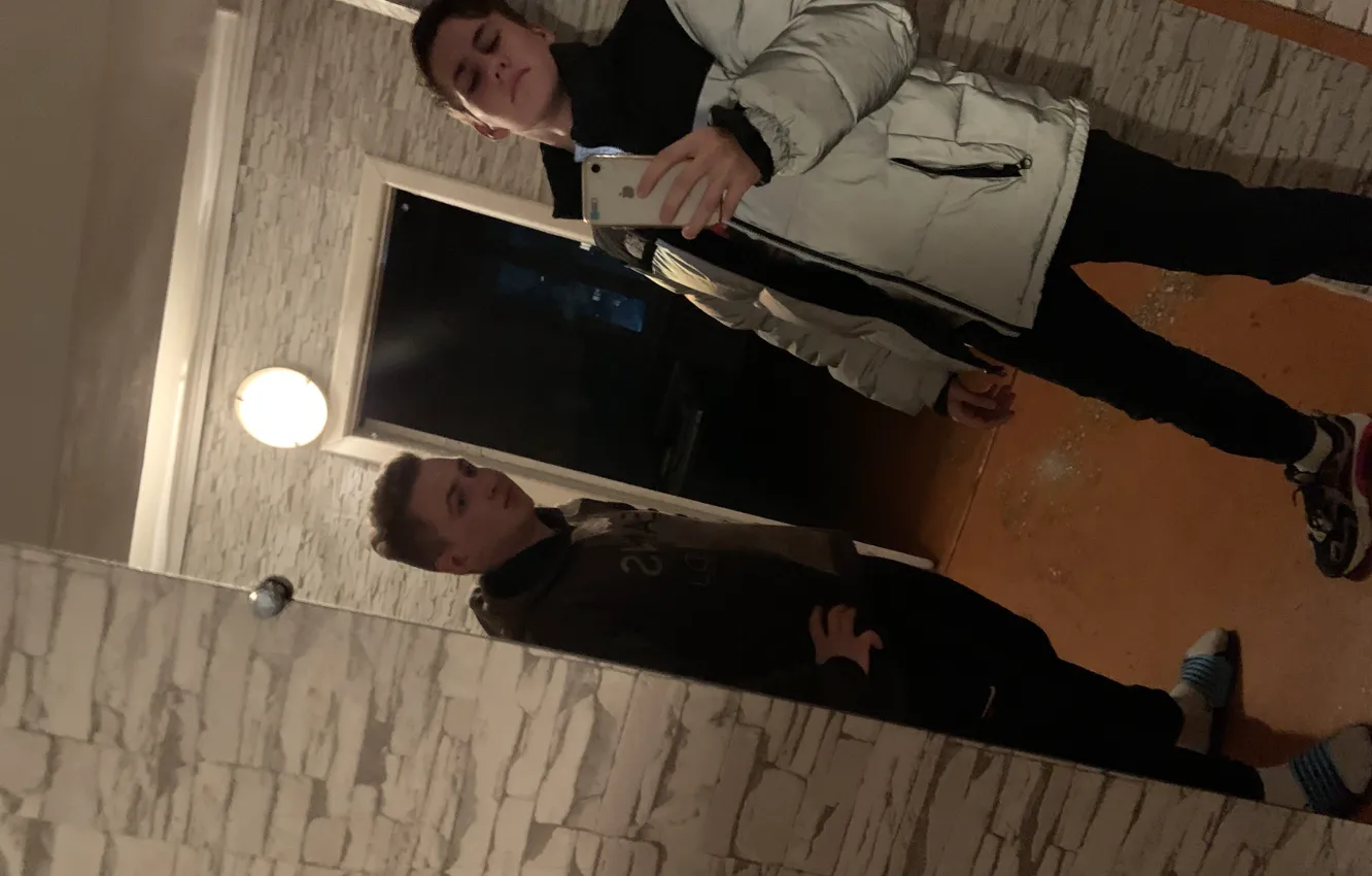 Фото обои north, mans, mirror