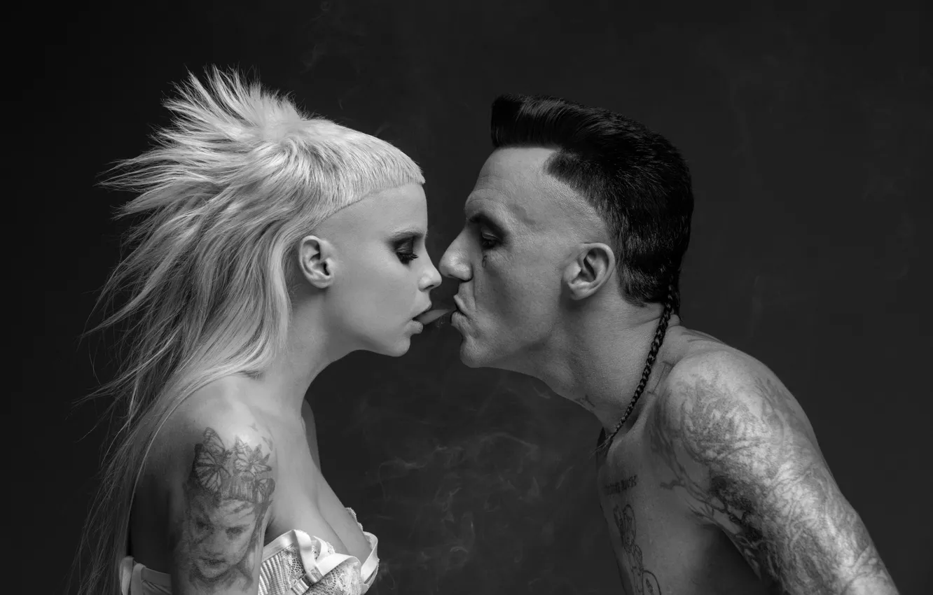 Фото обои black, smoke, Die Antwoord, Yolandi Visser, watkin tudor jones