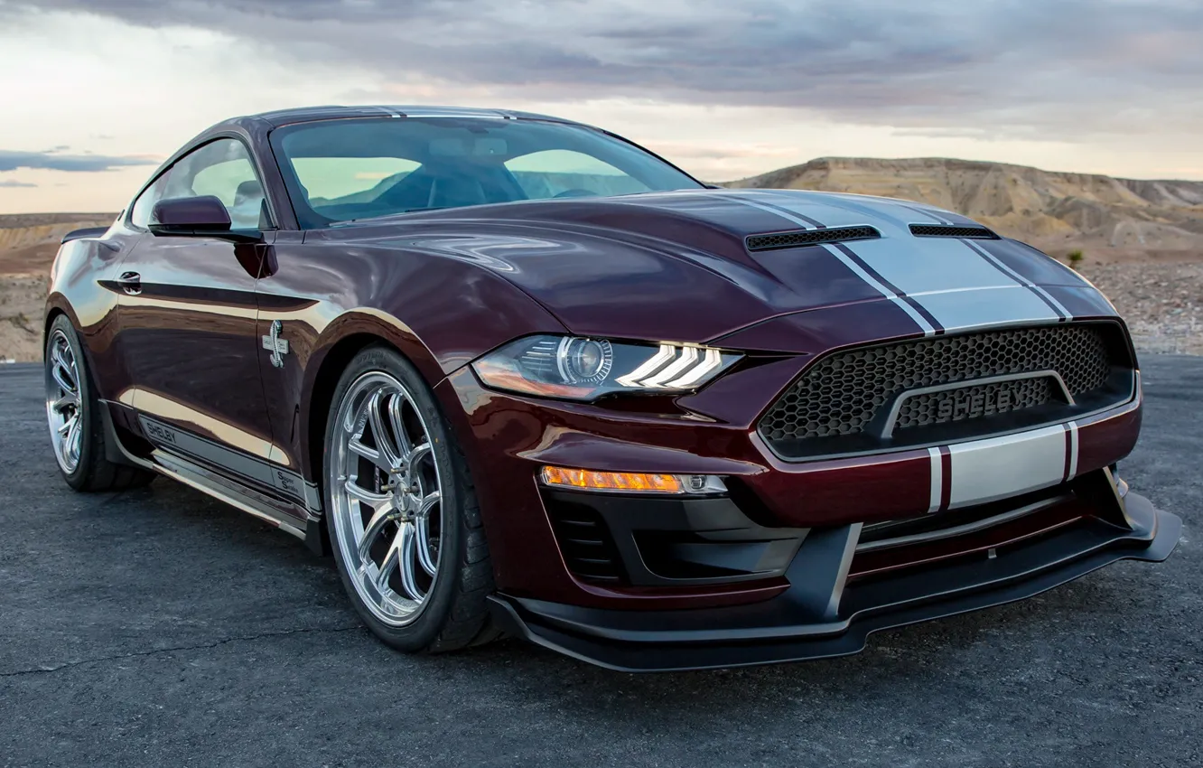 Фото обои Shelby, mustang, ford, 2018, Super Snake