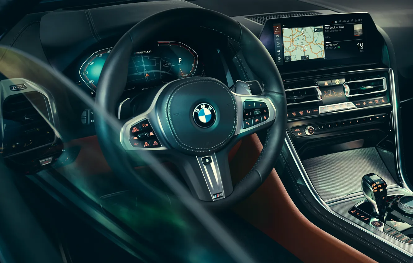 Фото обои BMW, салон, Coupe, 2018, 8-Series, M850i, XDrive