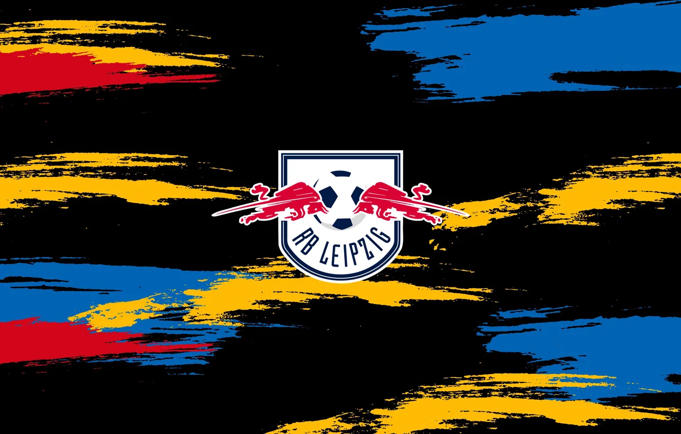 Фото обои logo, emblem, football, soccer, red bull, leipzig, rb leipzig