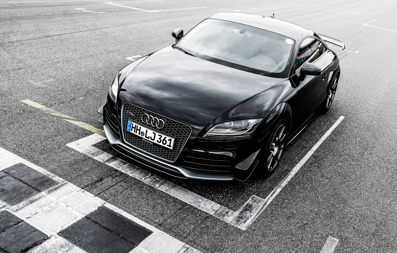 Фото обои Audi, ауди, купе, черная, Black, Coupe, 2015, HPrfomance