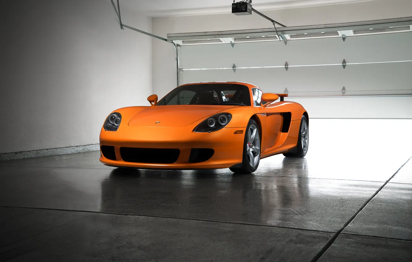 Фото обои Porsche, Orange, Front, Carrera, Rage, Supercar, Exotic, Borealis