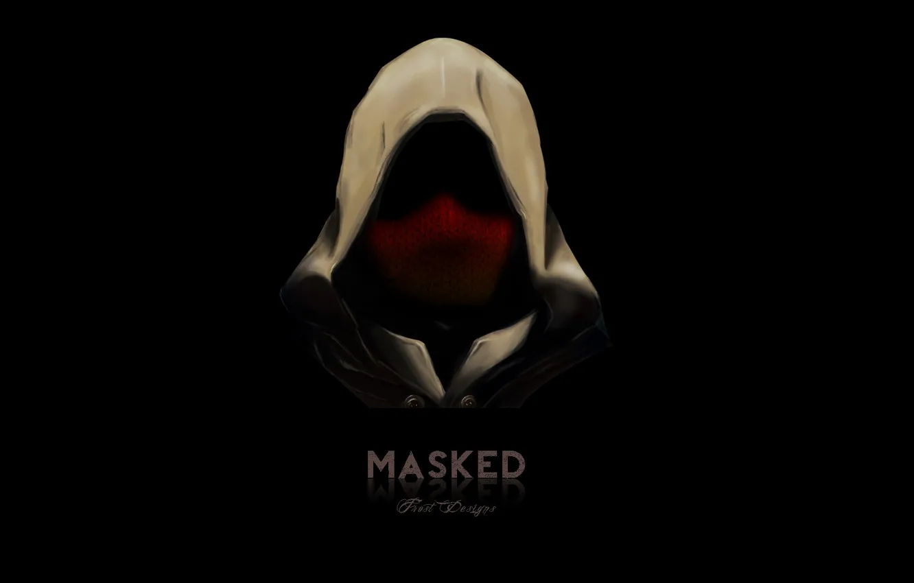 Фото обои dark, silence, assassin, killer, hood, masked