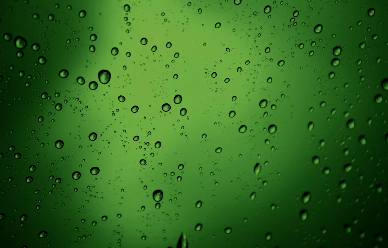 Фото обои капли, макро, пузыри, текстура, зелёный, бульки, water drops style, green texture