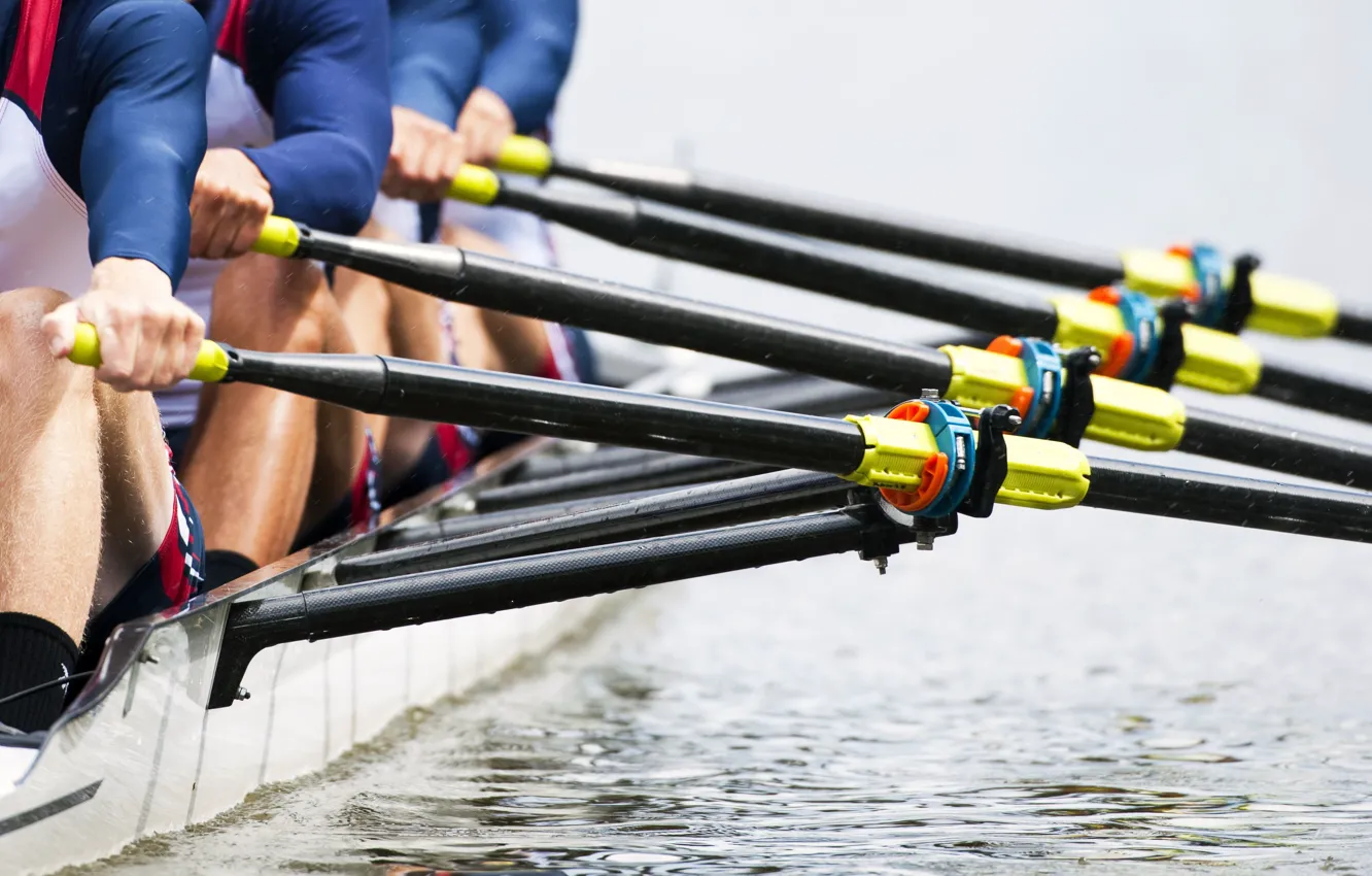 Фото обои water, power, crew rowing