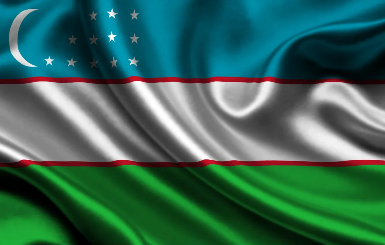 Фото обои флаг, Узбекистан, uzbekistan