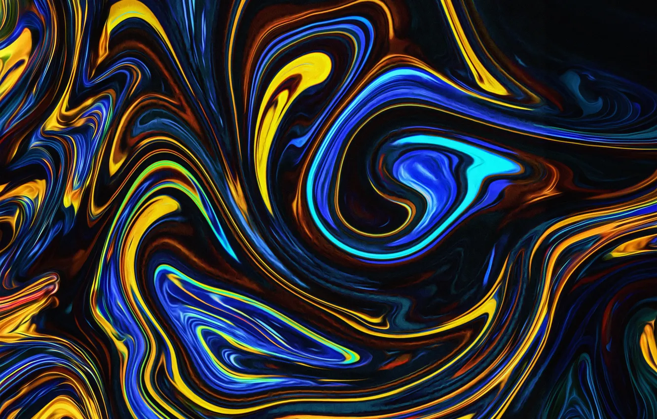 Фото обои abstract, fluid, texture, liquid, digital art, artwork, dark background, ArtStation