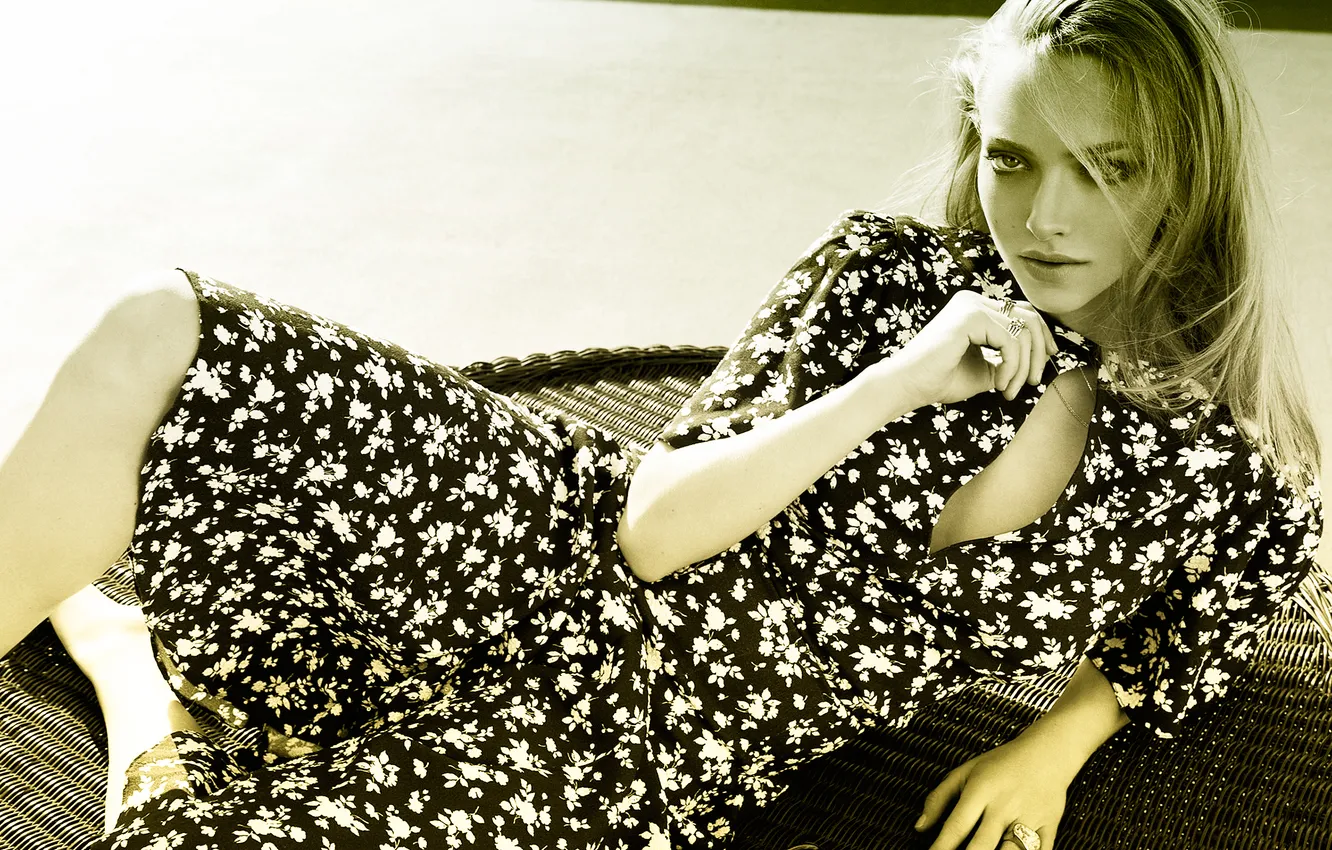 Фото обои фотосессия, Amanda Seyfried, Elle