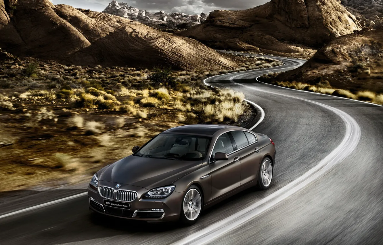 Фото обои бмв, BMW, 6 series, F06, 2015, gran coupe