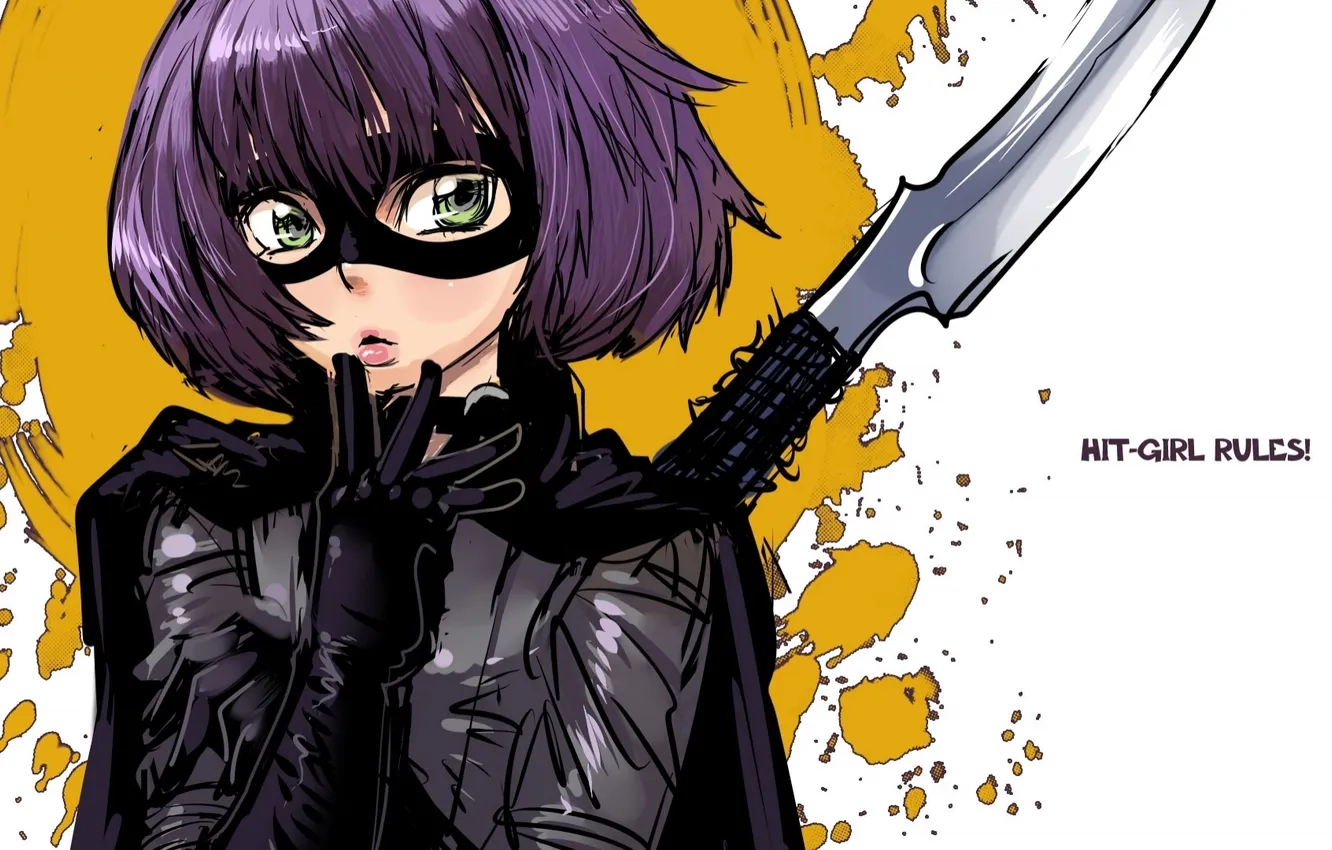 Фото обои Kick-Ass, Chloe, Hit-Girl, Убивашка, Moretz