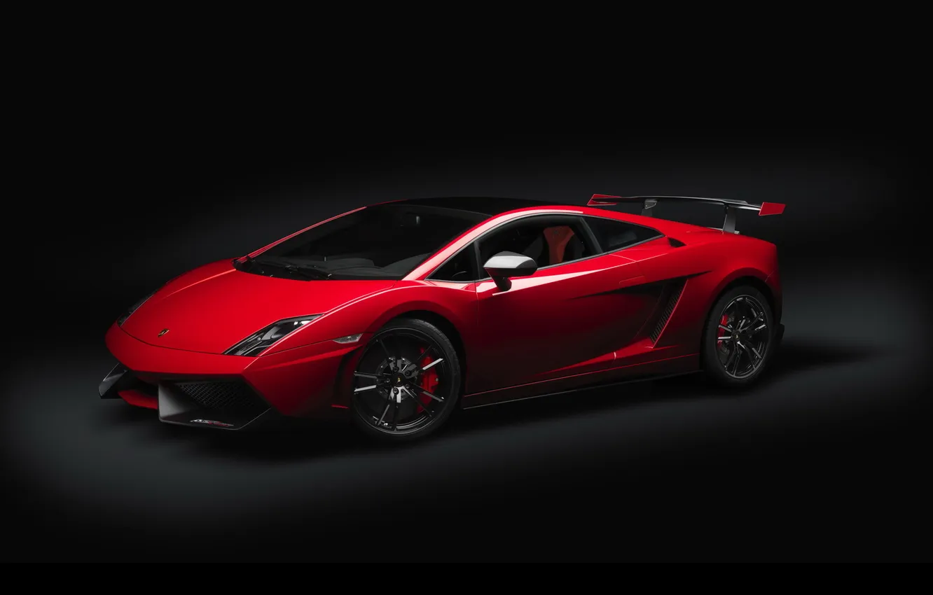 Фото обои красный, Lamborghini, Gallardo, 2012, ламборгини, LP-570-4