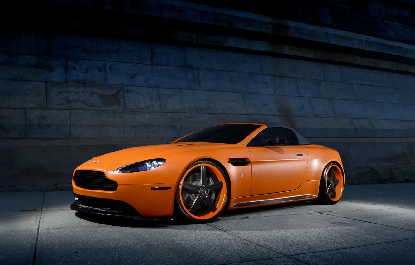 Фото обои car, астон мартин, aston martin, vantage, roadster, автообои, hq wallpaper