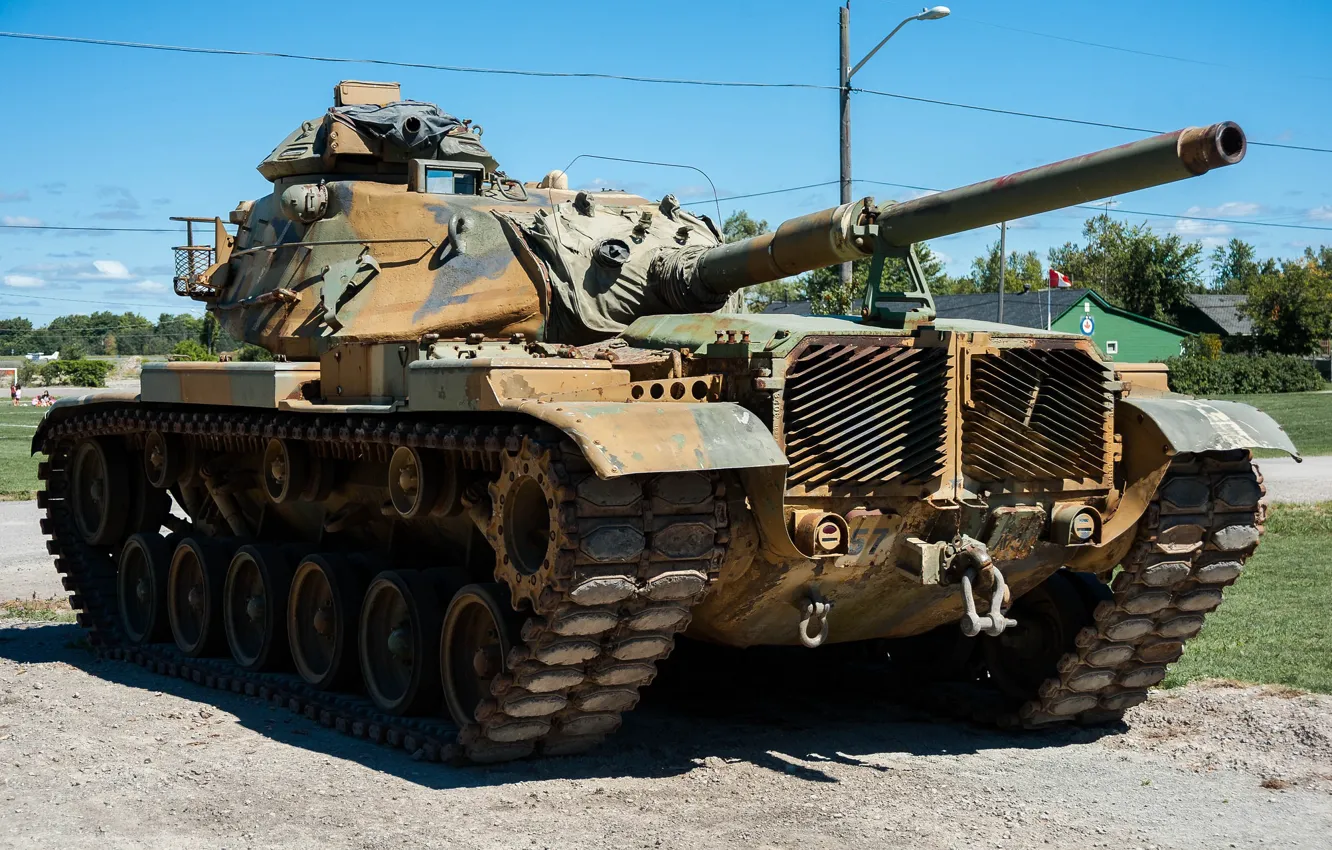 Фото обои танк, США, бронетехника, средний, M60, 1960-х годов