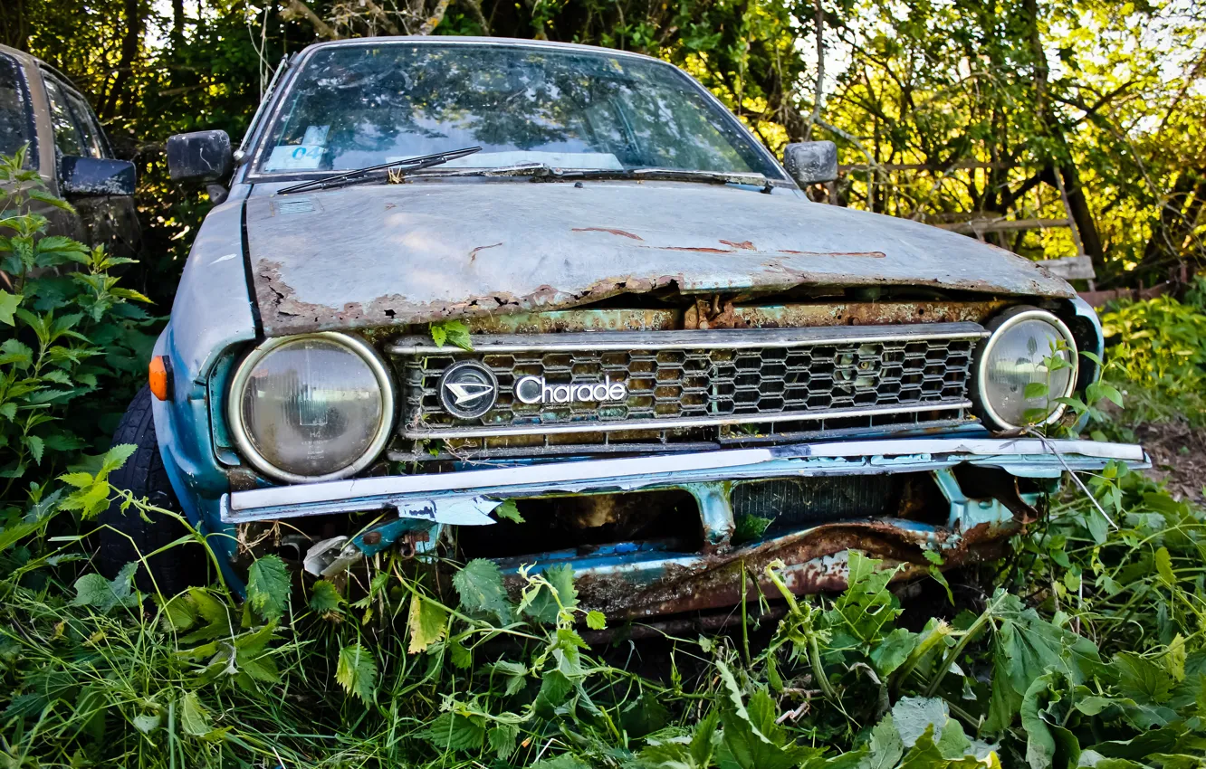 Фото обои Abandoned, Daihatsu, Daihatsu Charade G10