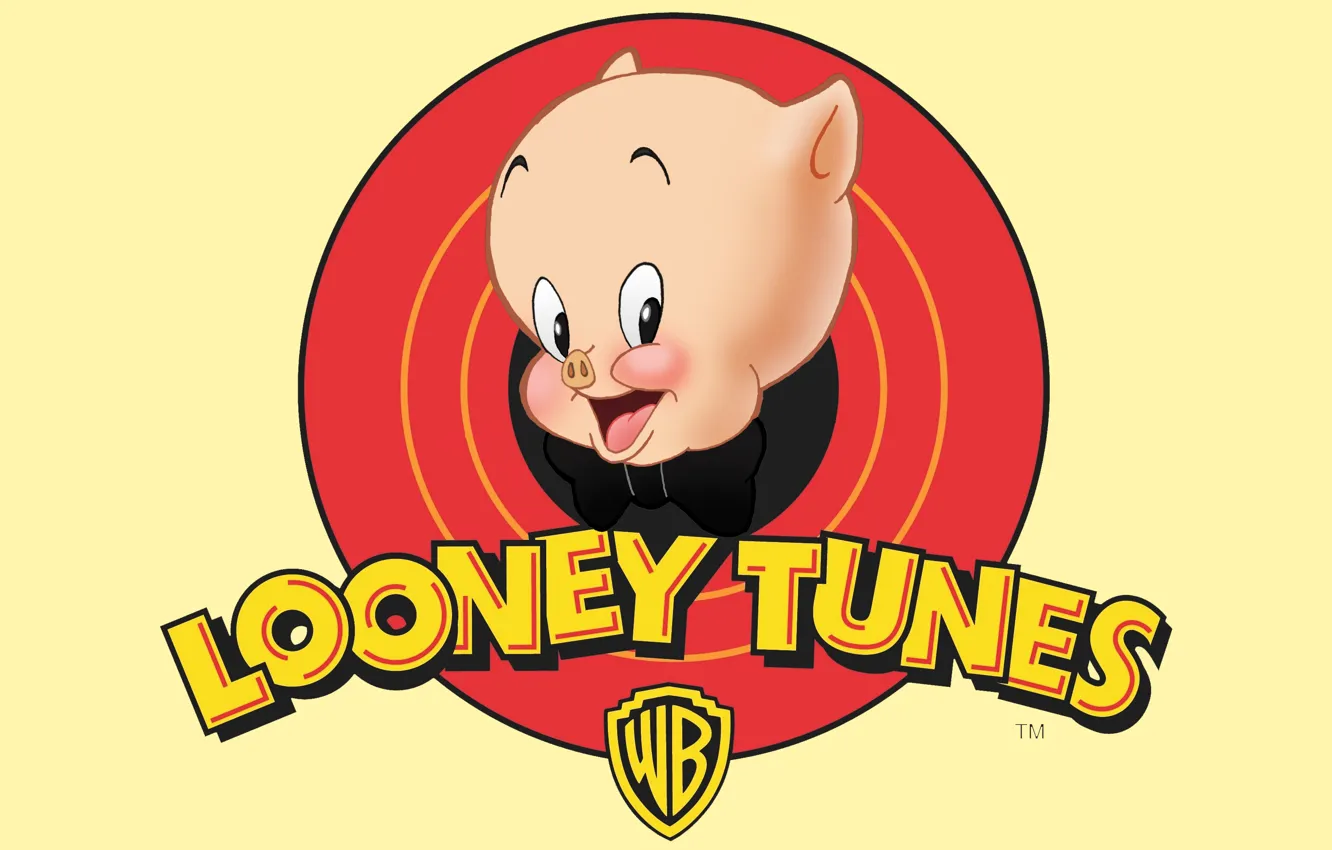Фото обои Свинья, Мультфильм, Looney Tunes, Porky Pig