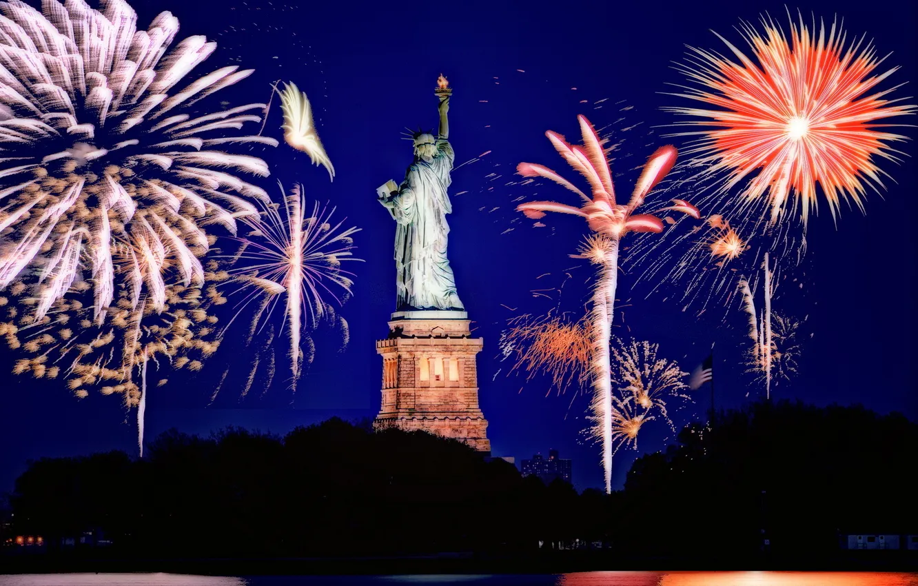 Фото обои United States, New York City, New Jersey, PetSmart Fireworks Show