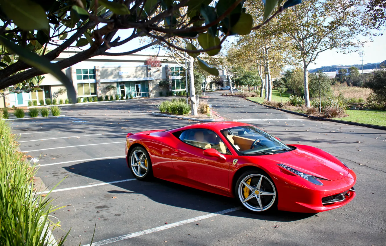 Фото обои машина, Феррари, Ferrari, суперкар, 458, Italia