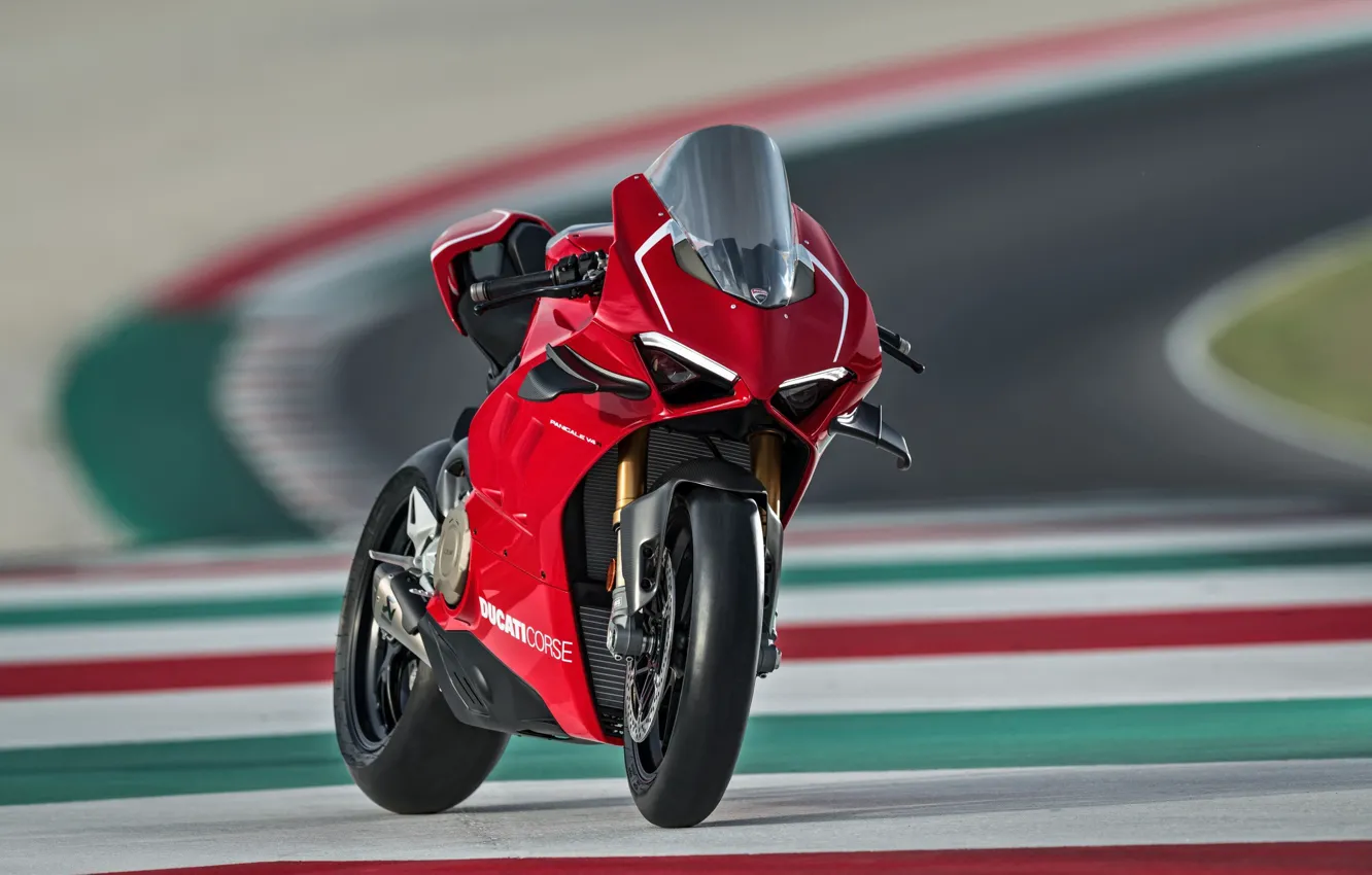 Фото обои Red, Ducati, Panigale V4R