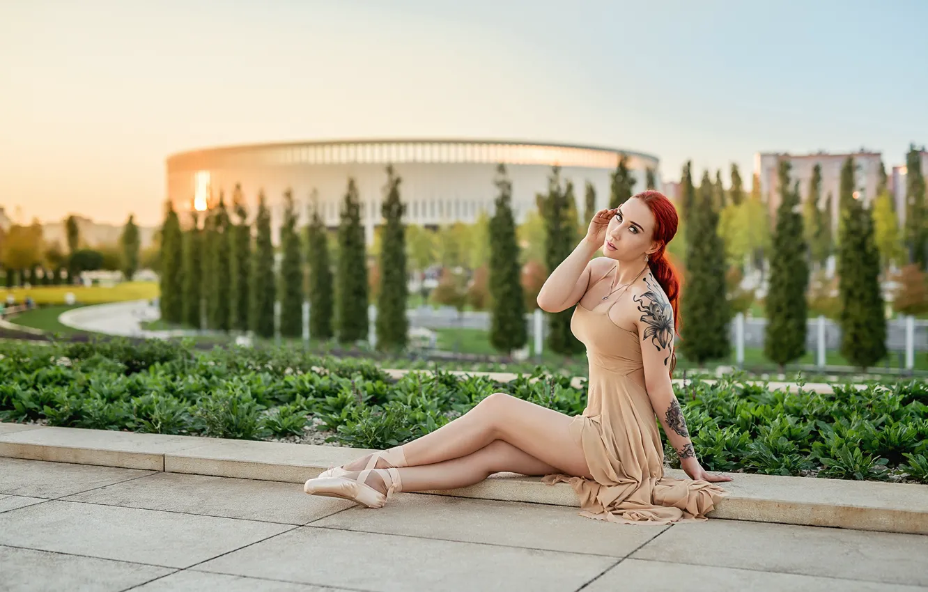Фото обои legs, redhead, Георгий Дьяков