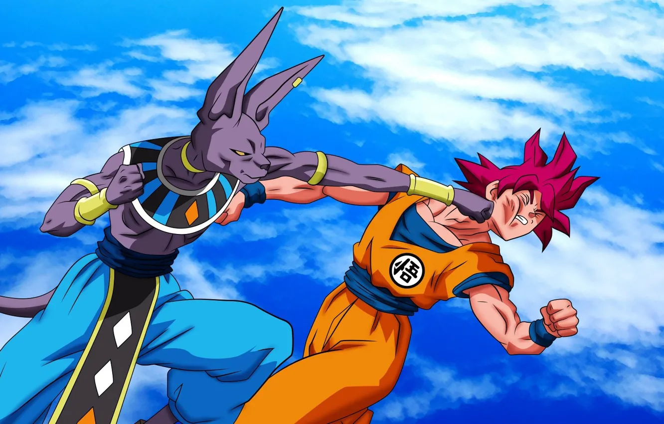 Фото обои DBS, game, alien, anime, cloud, fight, punch, manga