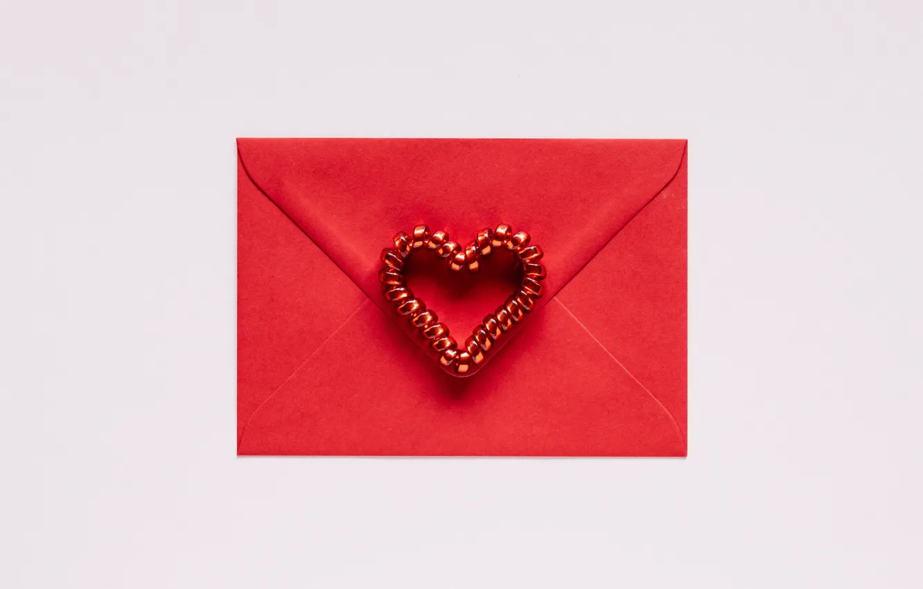 Фото обои письмо, любовь, сердце, белый фон, love, признание, heart, letter