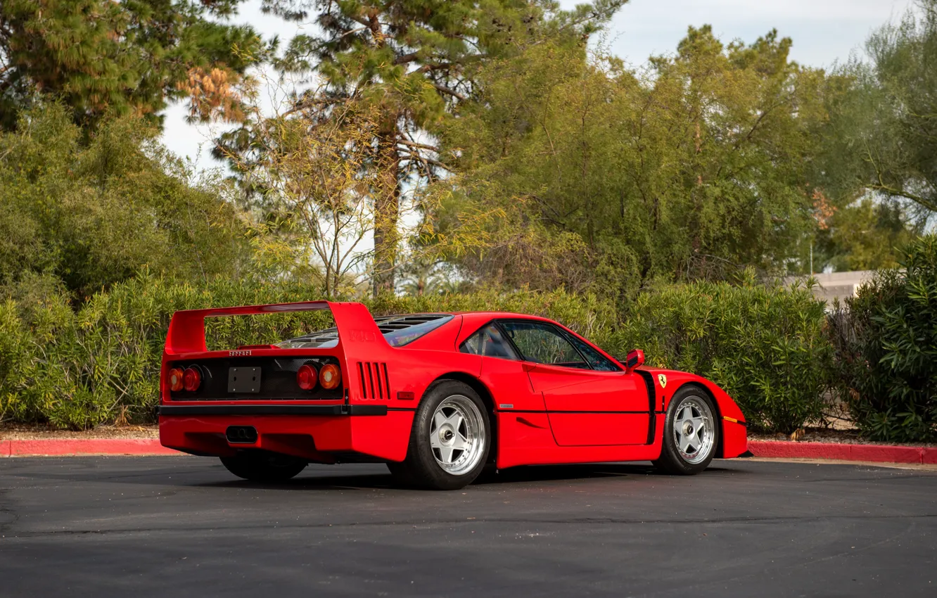 Фото обои Ferrari, F40, 1990, Ferrari F40