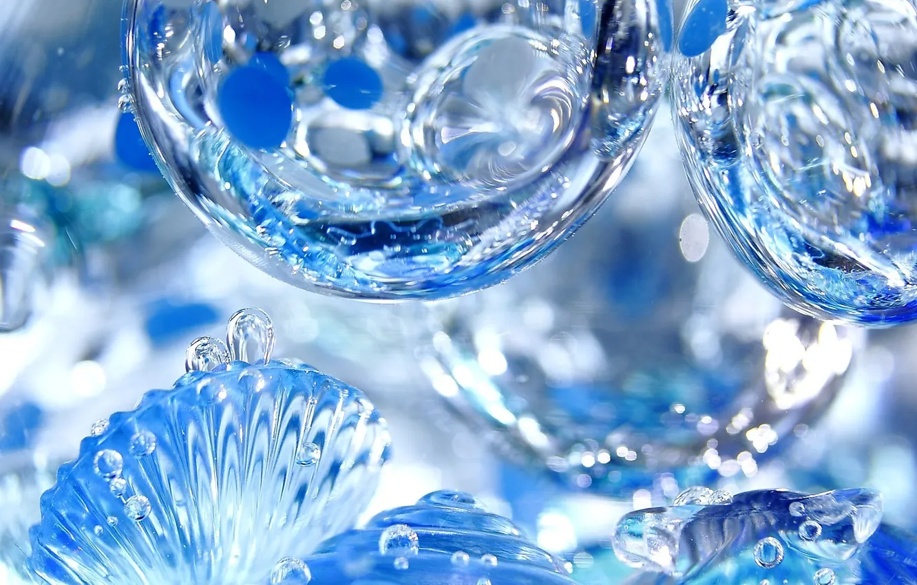 Фото обои вода, пузырьки, пузыри, прозрачные