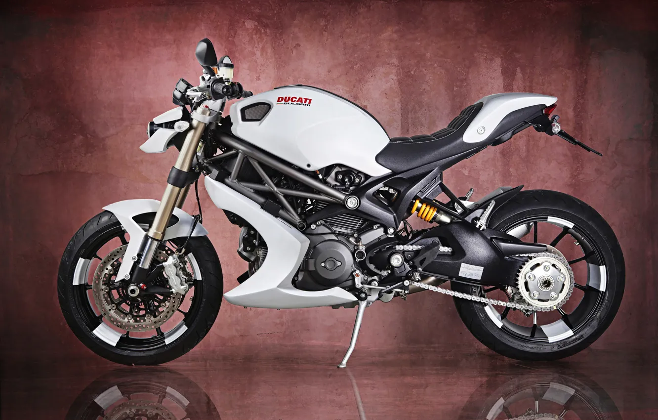 Фото обои White, Bike, Ducati Monster 1100 EVO, Vilner Design