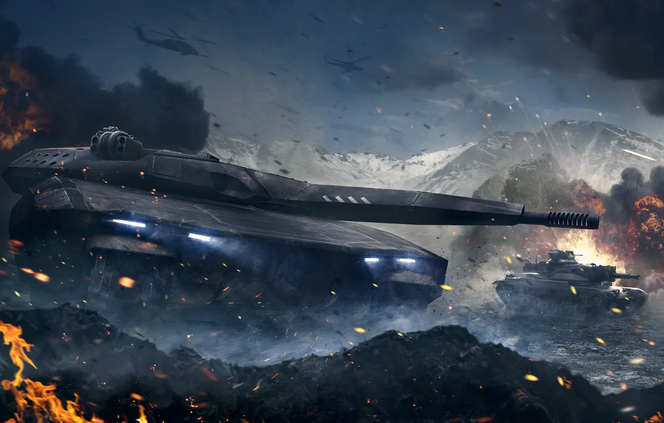 Фото обои танк, CryEngine, mail.ru, Armored Warfare, Obsidian Entertainment, Проект Армата, my.com, PL-01