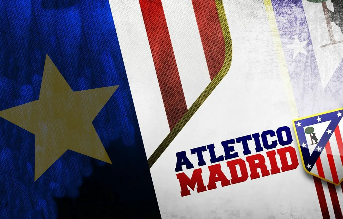 Фото обои wallpaper, logo, football, Spain, Atletico Madrid