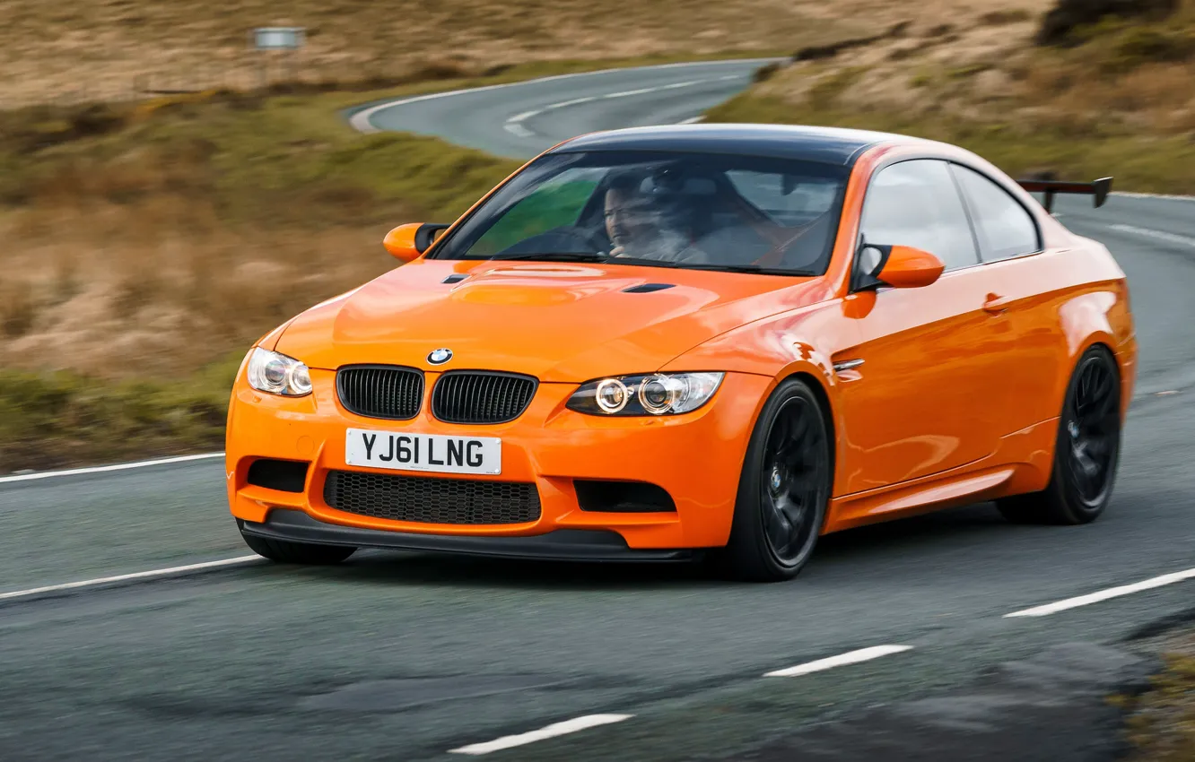 Фото обои BMW, road, E92, sports car, BMW M3 GTS, M3