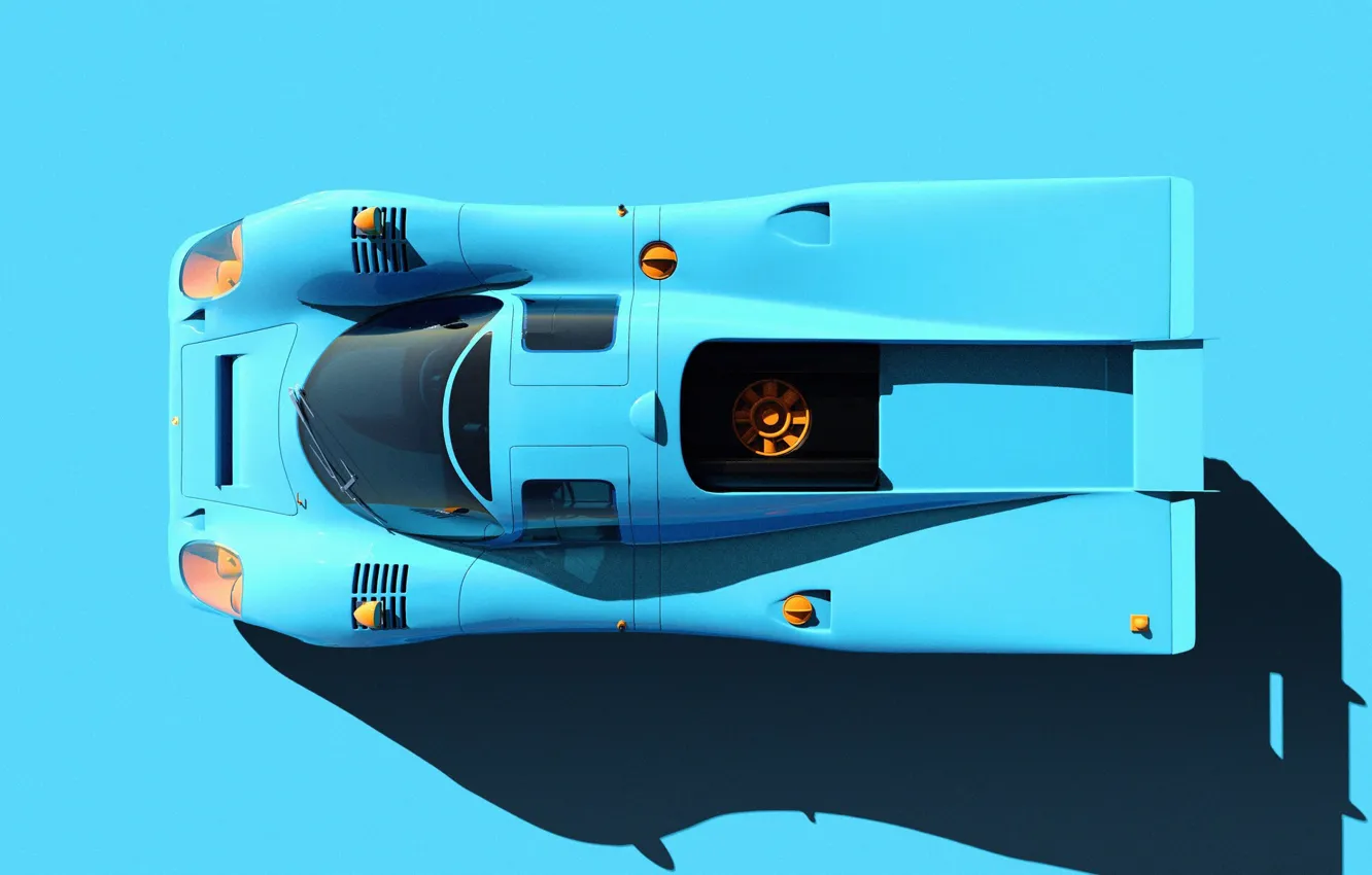 Фото обои Авто, Машина, Render, Рендеринг, Supercar, Transport & Vehicles, Porsche 917, Lasse Bauer