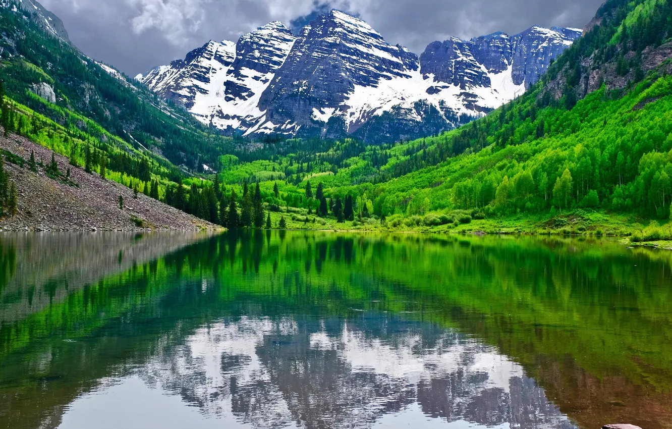 Фото обои nature, mountains, national, outdoors, overcast, maroon bells