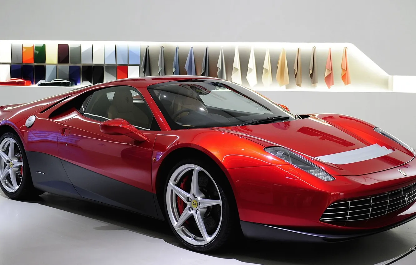 Фото обои supercars, Eric Clapton, red cars, red sports car, Ferrari SP12