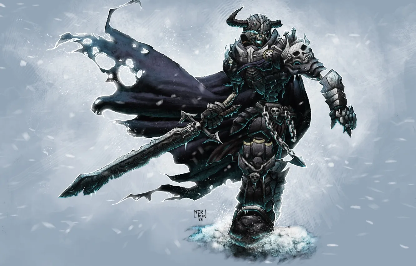 Фото обои sword, armor, skeleton