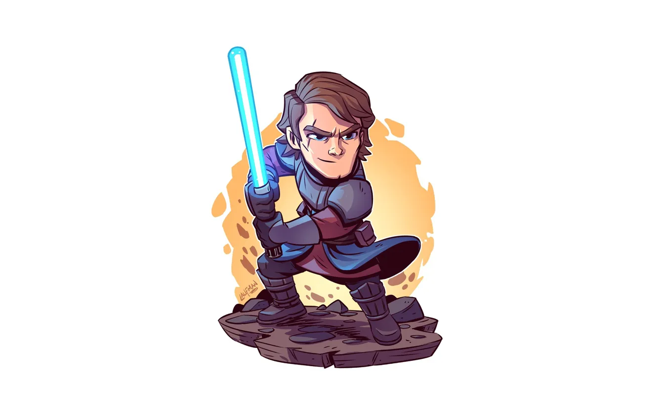 Фото обои Star Wars, Anakin, Derek Laufman