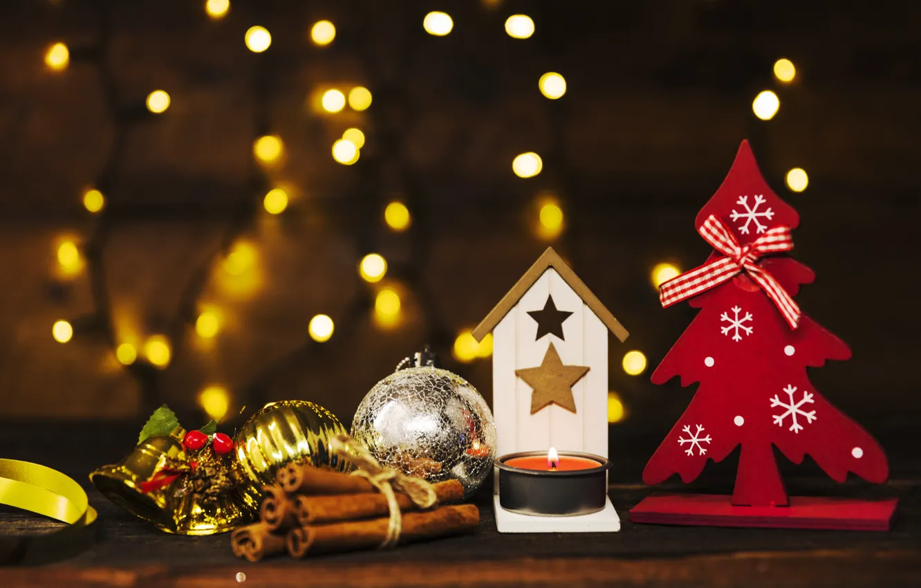 Фото обои украшения, елка, Новый Год, Рождество, Christmas, wood, New Year, decoration