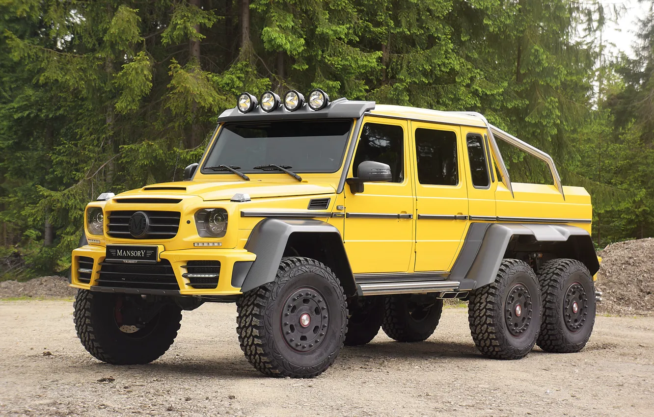 Фото обои Mercedes-Benz, мерседес, AMG, Mansory, 6x6, W463, 2015, G 63