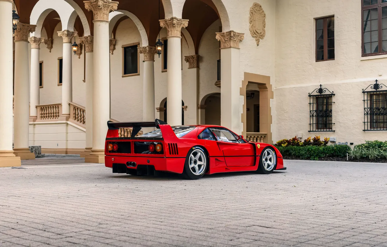 Фото обои Ferrari, суперкар, supercar, 1992, единственный экземпляр, the only instance, by Michelotto, Ferrari F40 LM GTC