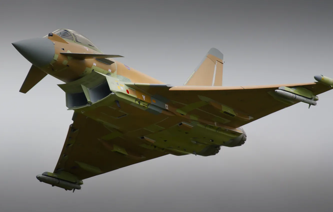 Фото обои истребитель, полёт, многоцелевой, Eurofighter Typhoon, FGR4