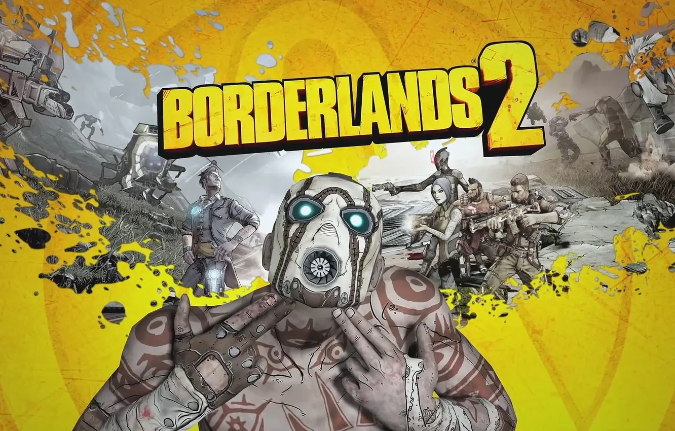 Фото обои игра, 2K Games, Borderlands 2, Gearbox Software