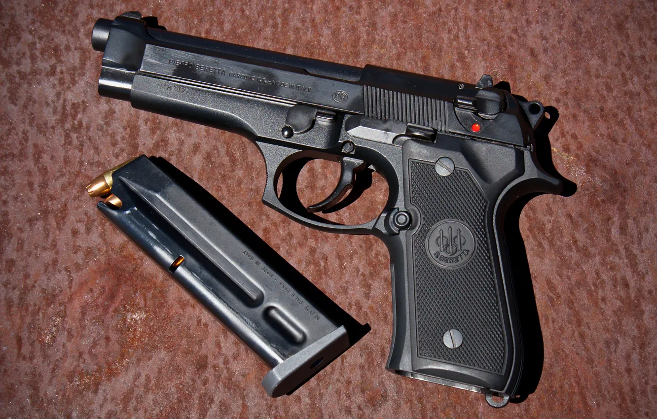 Фото обои пистолет, оружие, Беретта, Beretta, самозарядный