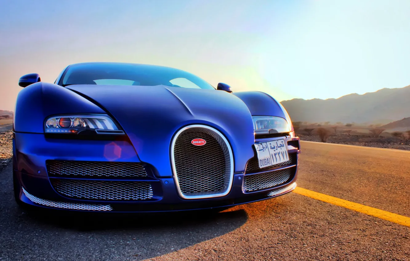 Фото обои veyron, bugatti, dubai, vitesse