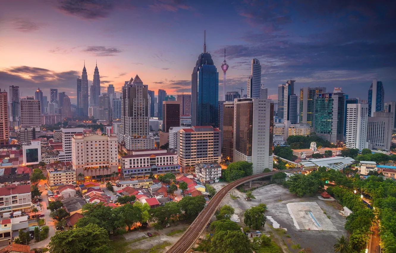 Фото обои город, Малайзия, Куала Лумпур